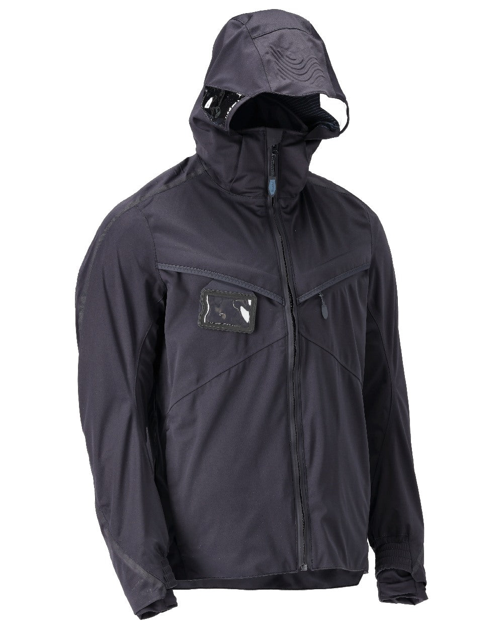 Dark Navy Coloured Mascot Workwear Mens Customized Outer Shell Jacket on white background 