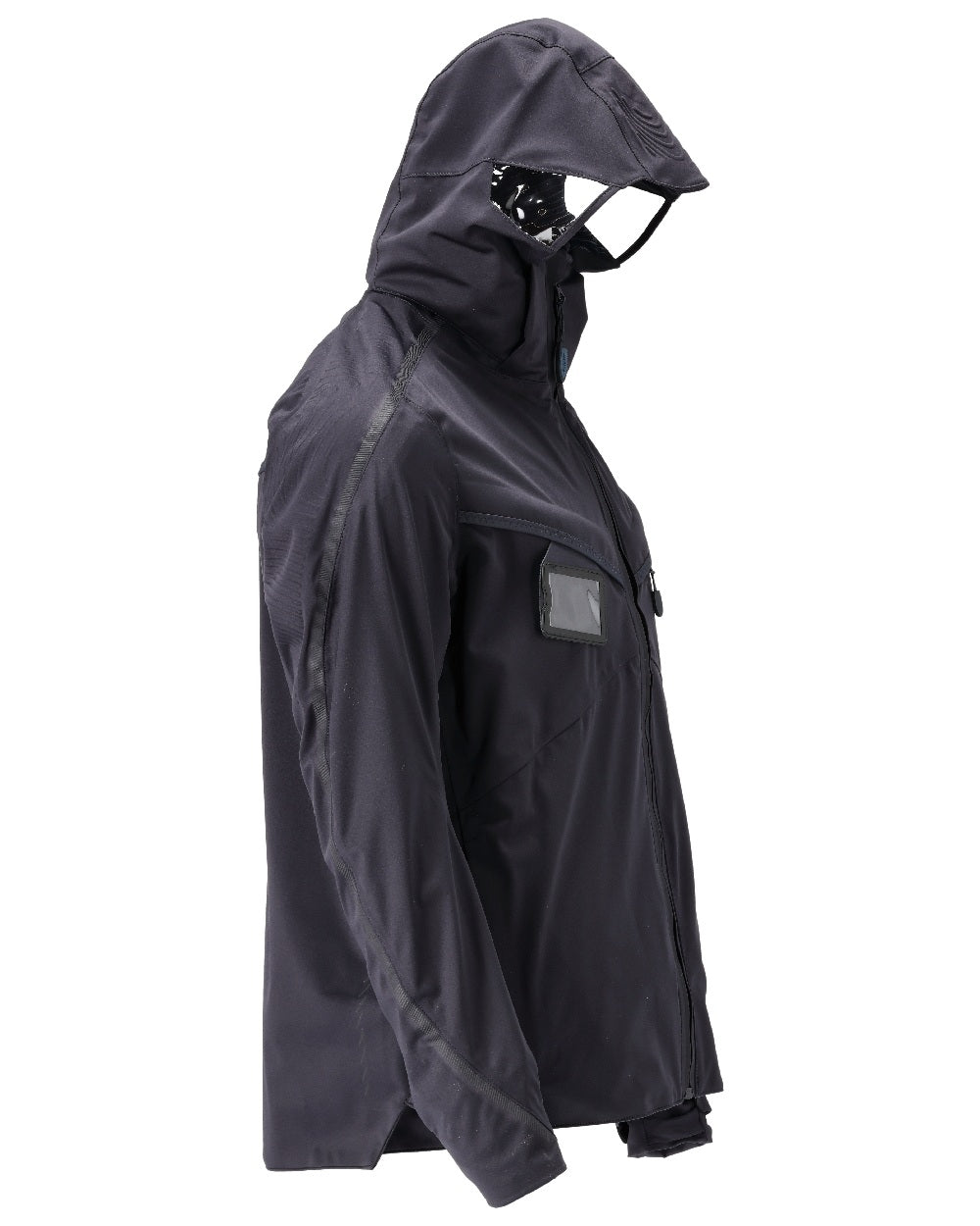Dark Navy Coloured Mascot Workwear Mens Customized Outer Shell Jacket on white background 