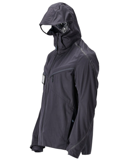 Dark Navy Coloured Mascot Workwear Mens Customized Outer Shell Jacket on white background 