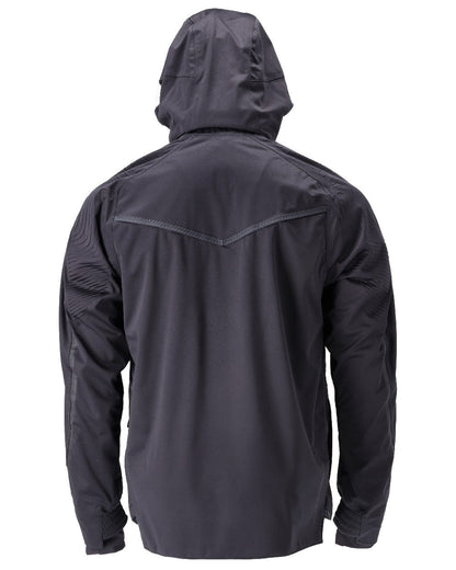 Dark Navy Coloured Mascot Workwear Mens Customized Outer Shell Jacket on white background 