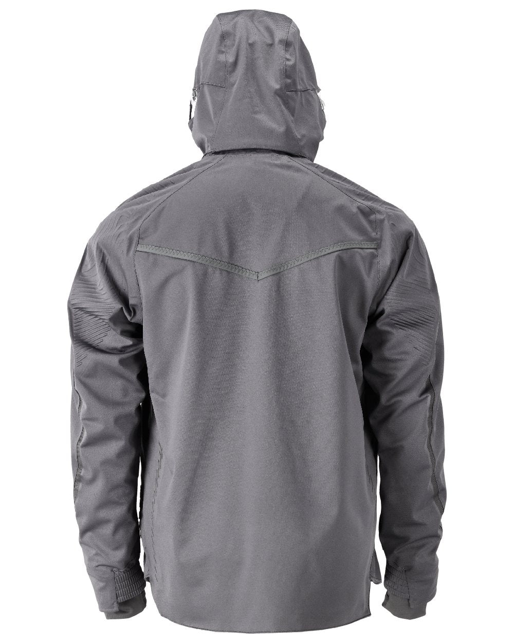 Stone Grey Coloured Mascot Workwear Mens Customized Outer Shell Jacket on white background 