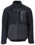 Dark Navy Coloured Mascot Workwear Mens Customized Pile Jacket With Zipper on white background 