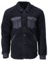 Dark Navy Coloured Mascot Workwear Mens Customized Pile Shirt on white background 