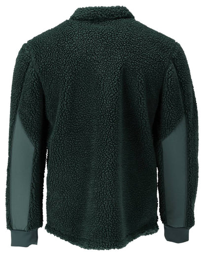 Forest Green Coloured Mascot Workwear Mens Customized Pile Shirt on white background 