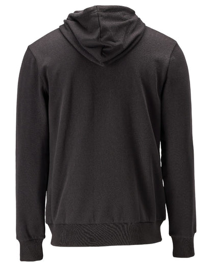 Black Coloured Mascot Workwear Mens Customized Premium Hoodie on white background 