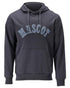 Dark Navy Coloured Mascot Workwear Mens Customized Premium Hoodie on white background 