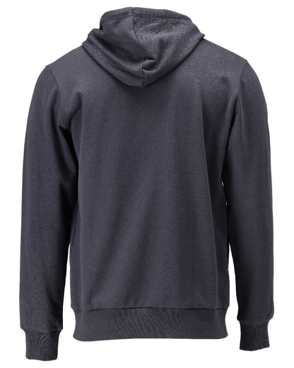 Dark Navy Coloured Mascot Workwear Mens Customized Premium Hoodie on white background 