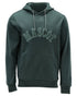 Forest Green Coloured Mascot Workwear Mens Customized Premium Hoodie on white background 