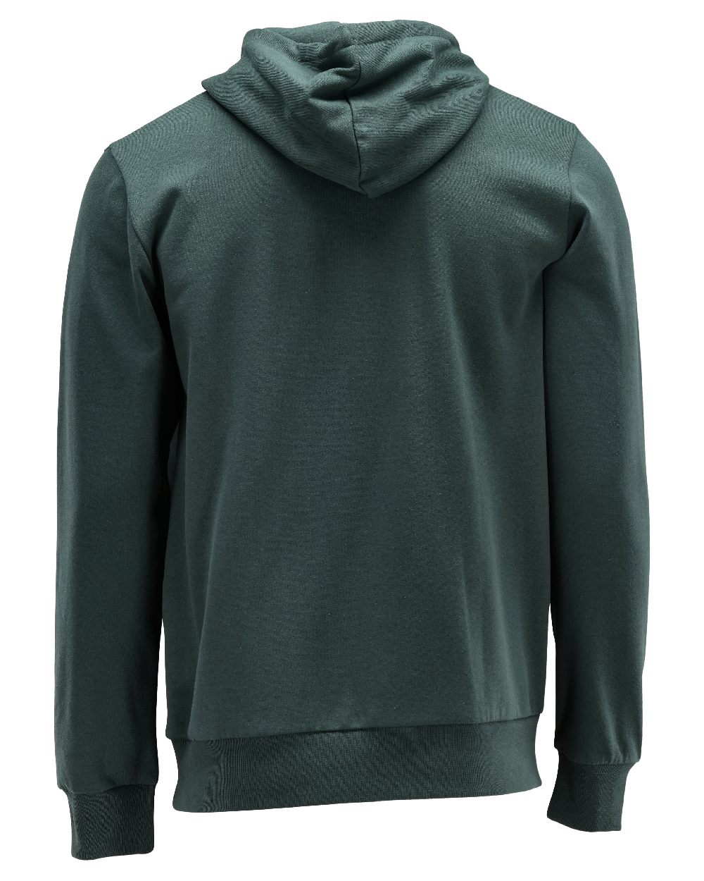 Forest Green Coloured Mascot Workwear Mens Customized Premium Hoodie on white background 