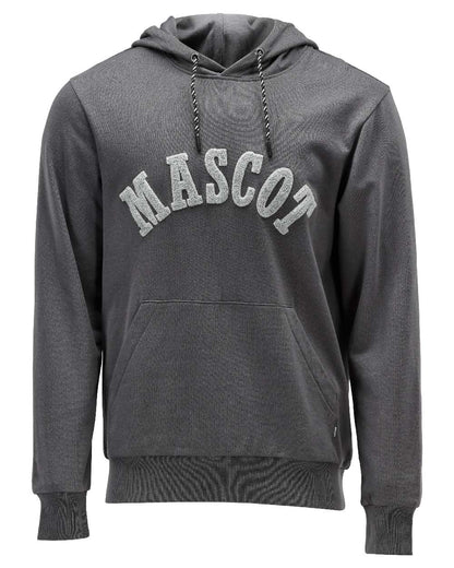 Stone Grey Coloured Mascot Workwear Mens Customized Premium Hoodie on white background 