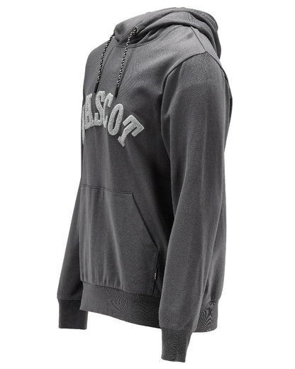 Stone Grey Coloured Mascot Workwear Mens Customized Premium Hoodie on white background 