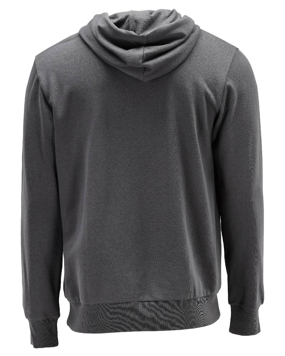 Stone Grey Coloured Mascot Workwear Mens Customized Premium Hoodie on white background 