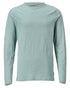 Dusty Green Coloured Mascot Workwear Mens Customized Premium Long Sleeved T-Shirt on white background 