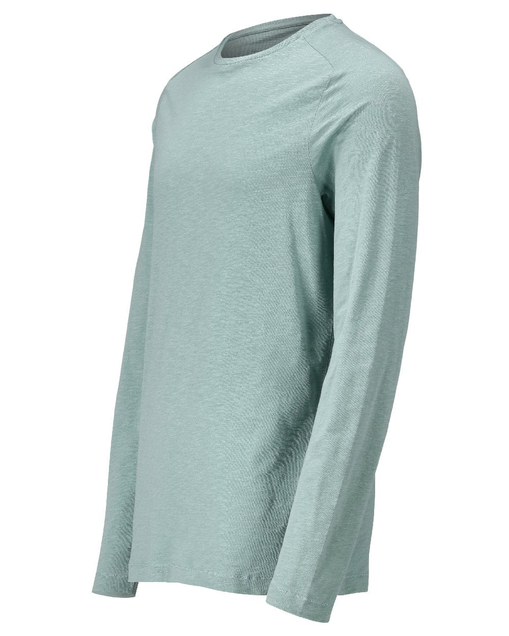 Dusty Green Coloured Mascot Workwear Mens Customized Premium Long Sleeved T-Shirt on white background 