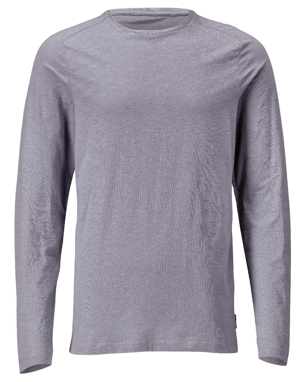 Light Stone Blue Coloured Mascot Workwear Mens Customized Premium Long Sleeved T-Shirt on white background 