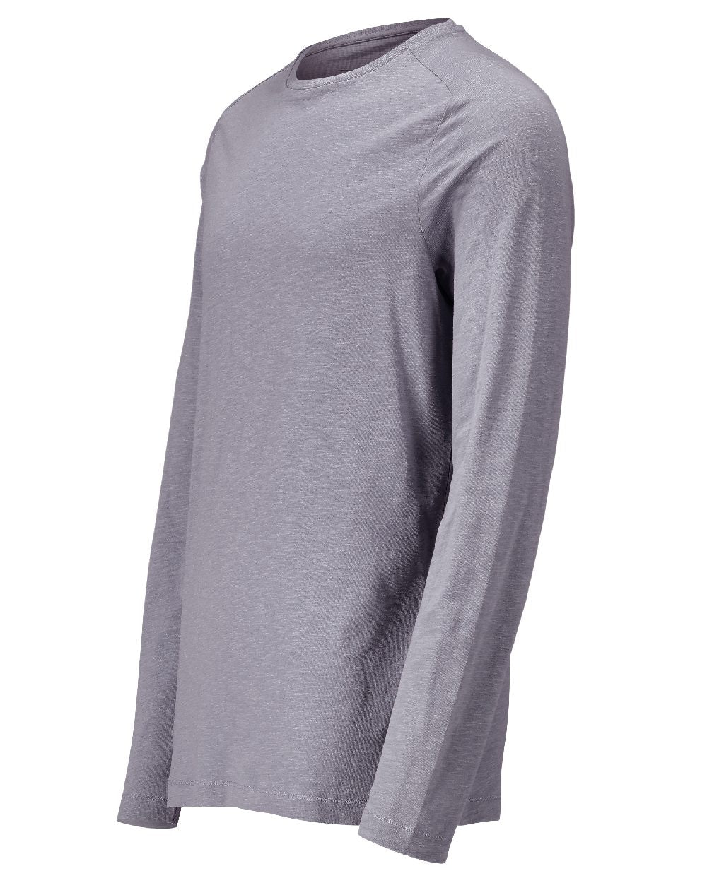 Light Stone Blue Coloured Mascot Workwear Mens Customized Premium Long Sleeved T-Shirt on white background 