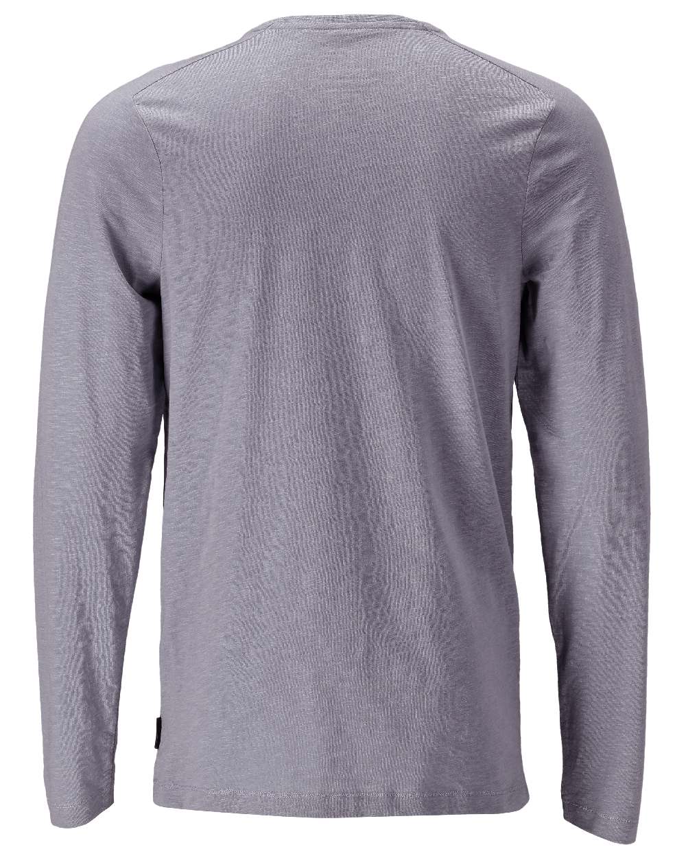 Light Stone Blue Coloured Mascot Workwear Mens Customized Premium Long Sleeved T-Shirt on white background 