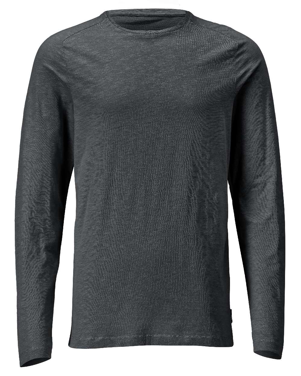 Stone Grey Coloured Mascot Workwear Mens Customized Premium Long Sleeved T-Shirt on white background 