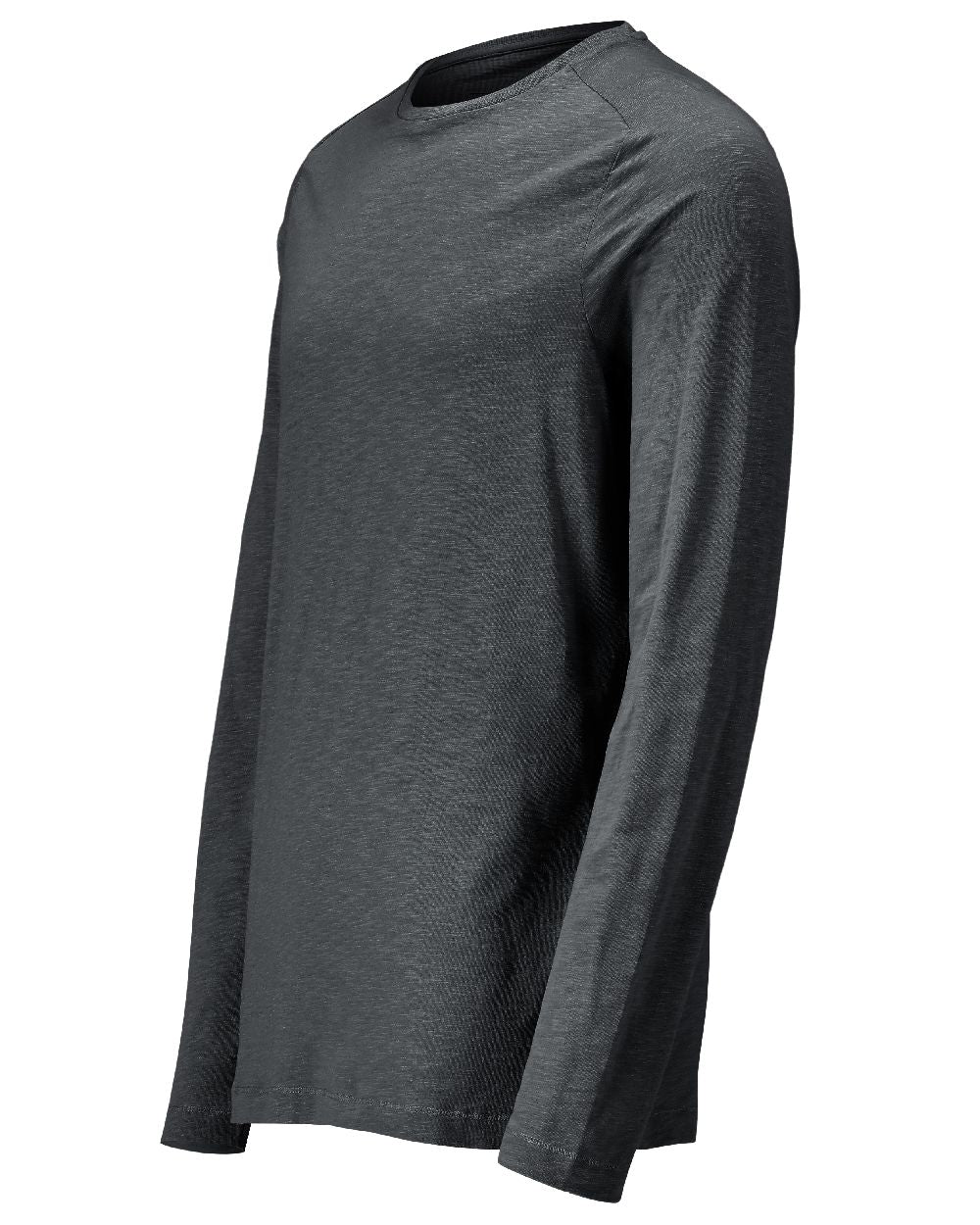 Stone Grey Coloured Mascot Workwear Mens Customized Premium Long Sleeved T-Shirt on white background 