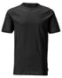 Black Coloured Mascot Workwear Mens Customized Premium Short Sleeve T-Shirt on white background 