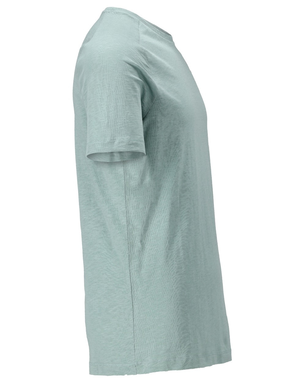 Dusty Green Coloured Mascot Workwear Mens Customized Premium Short Sleeve T-Shirt on white background 