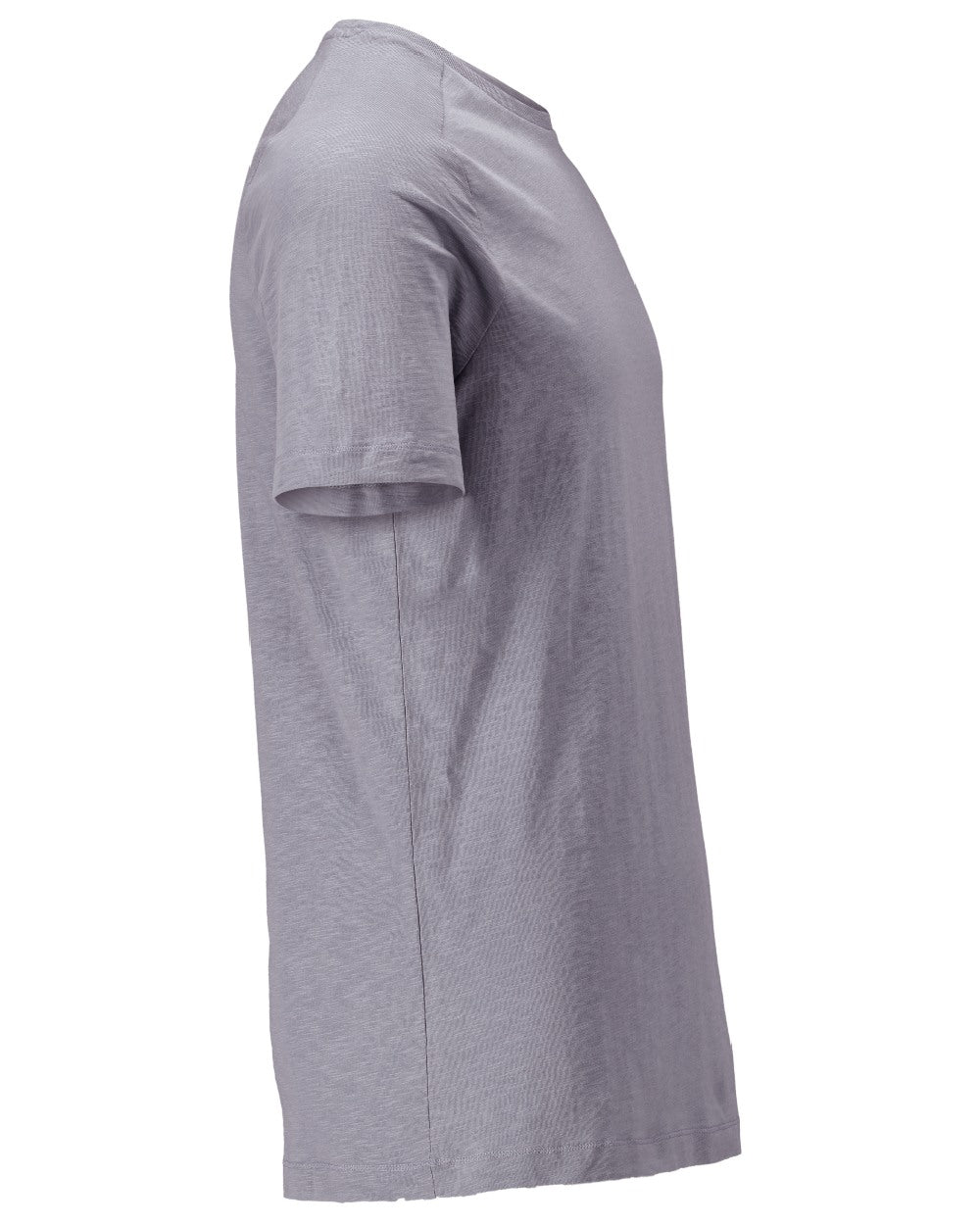Light Stone Blue Coloured Mascot Workwear Mens Customized Premium Short Sleeve T-Shirt on white background 