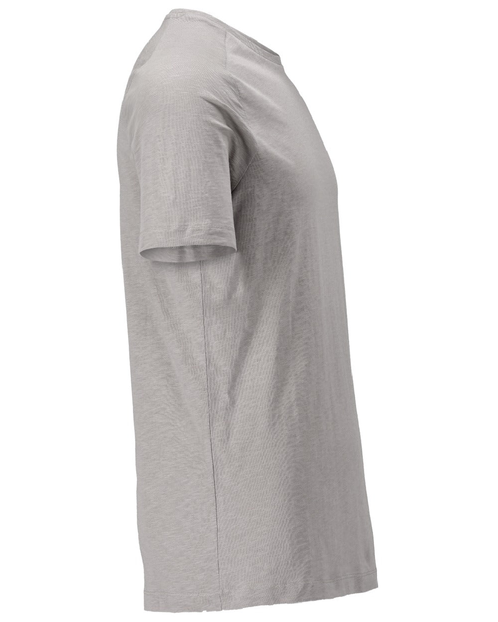 Silver Grey Coloured Mascot Workwear Mens Customized Premium Short Sleeve T-Shirt on white background 