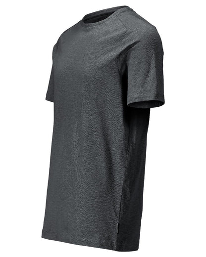 Stone Grey Coloured Mascot Workwear Mens Customized Premium Short Sleeve T-Shirt on white background 