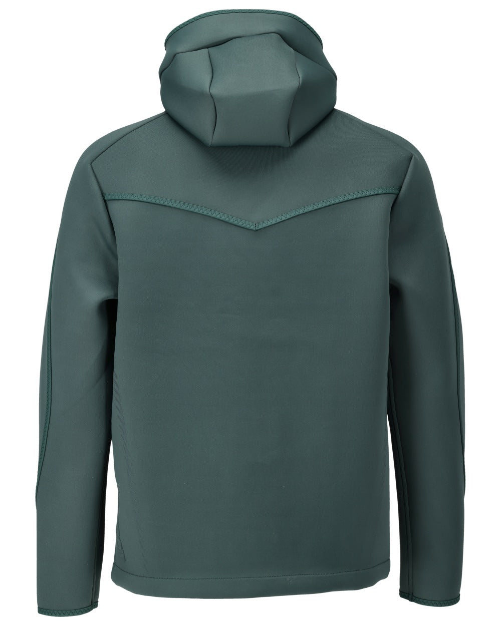 Forest Green Coloured Mascot Workwear Mens Customized Reflective Softshell Jacket With Hood on white background 