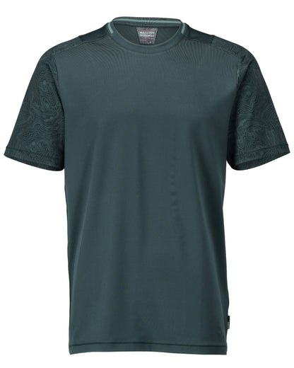 Forest Green Coloured Mascot Workwear Mens Customized Short Sleeve T-Shirt on white background 
