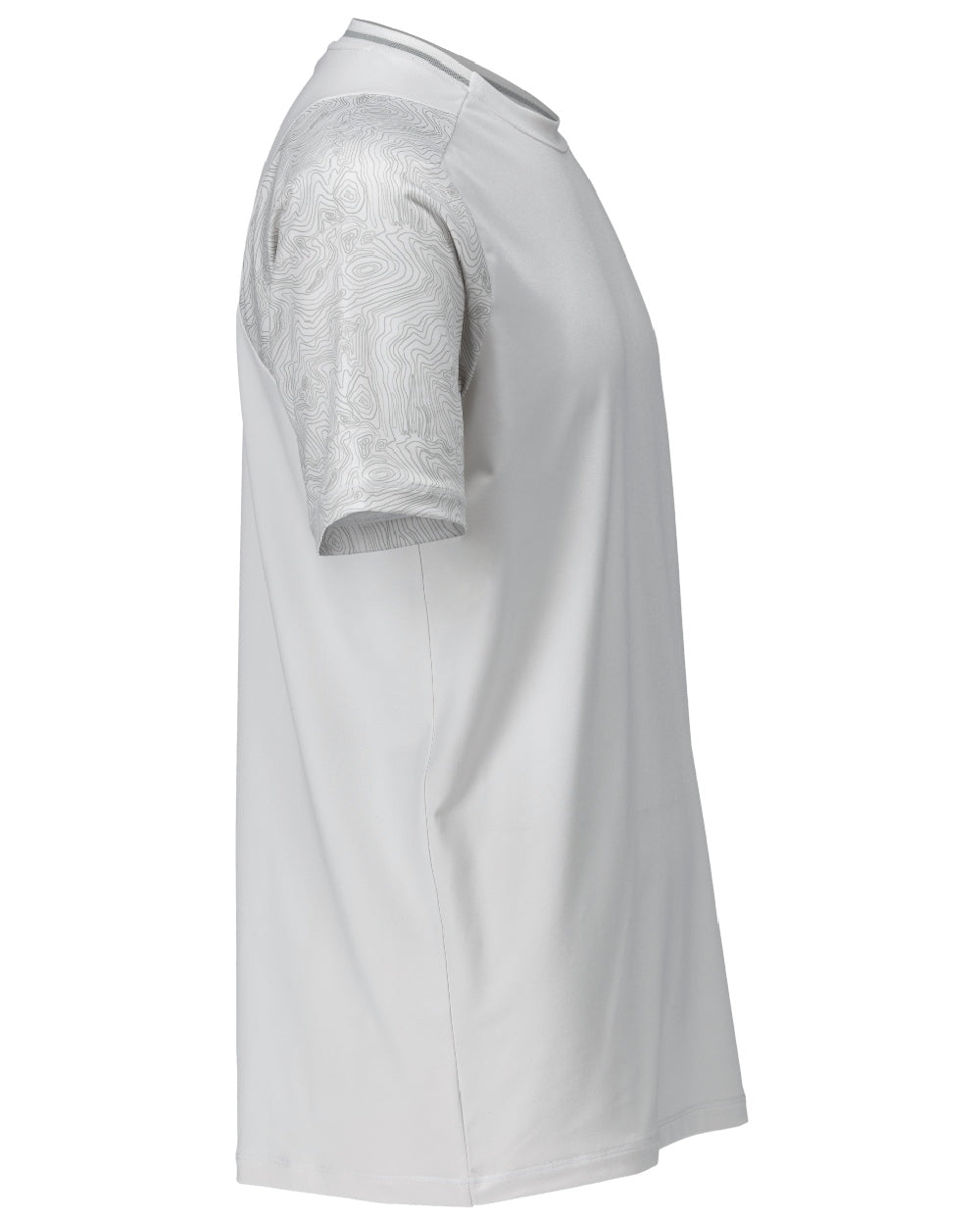 White Coloured Mascot Workwear Mens Customized Short Sleeve T-Shirt on white background 