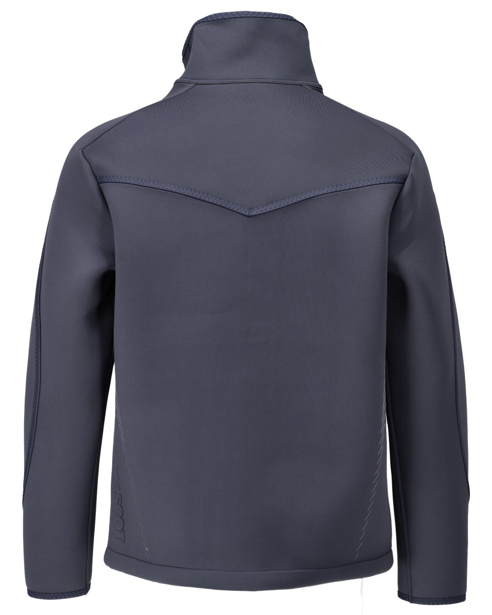 Dark Navy Coloured Mascot Workwear Mens Customized Softshell Jacket on white background 