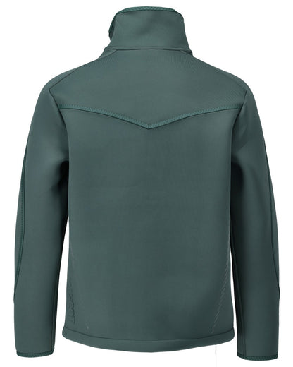 Forest Green Coloured Mascot Workwear Mens Customized Softshell Jacket on white background 