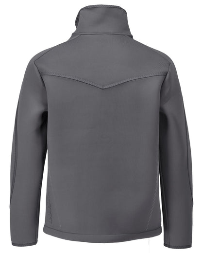 Stone Grey Coloured Mascot Workwear Mens Customized Softshell Jacket on white background 