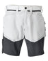 White Stone Grey Coloured Mascot Workwear Mens Customized Stretch Zones Shorts on white background 