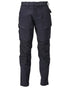 Dark Navy Coloured Mascot Workwear Mens Customized Ultimate Stretch Trousers With Kneepad Pockets on white background 