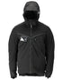 Black Coloured Mascot Workwear Mens Customized Ultimate Stretch Winter Jacket on white background 
