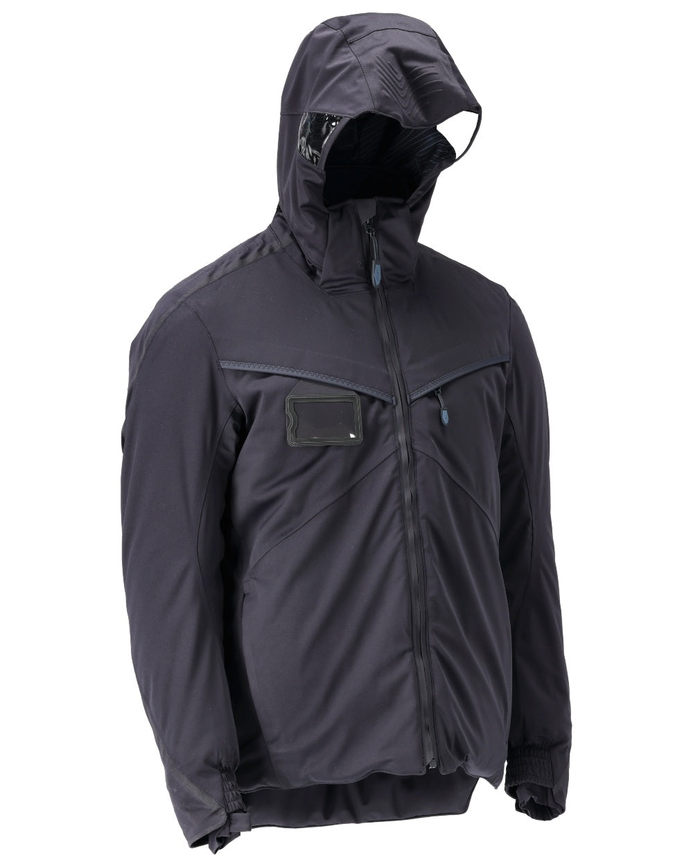 Dark Navy Coloured Mascot Workwear Mens Customized Ultimate Stretch Winter Jacket on white background 