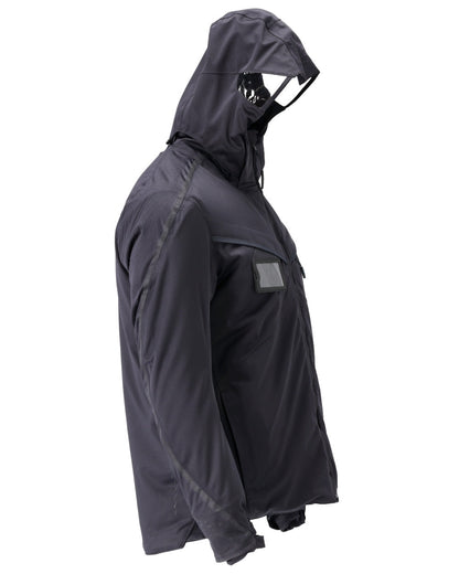 Dark Navy Coloured Mascot Workwear Mens Customized Ultimate Stretch Winter Jacket on white background 