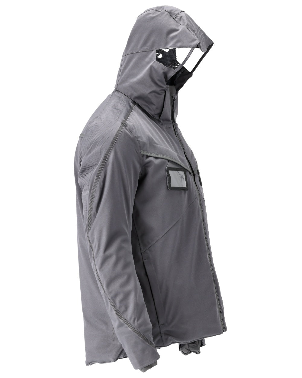 Stone Grey Coloured Mascot Workwear Mens Customized Ultimate Stretch Winter Jacket on white background 