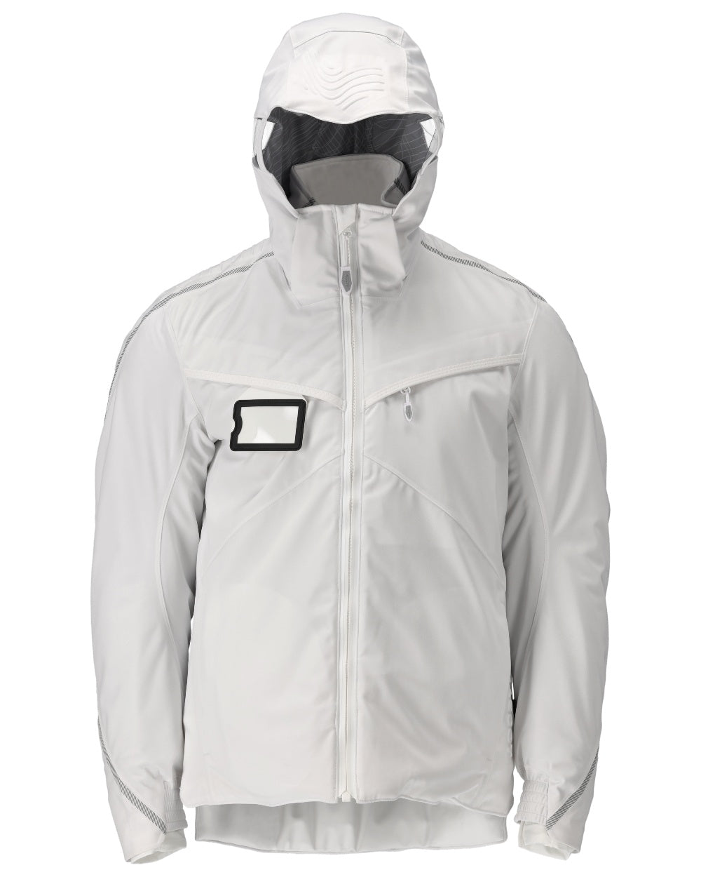 White Coloured Mascot Workwear Mens Customized Ultimate Stretch Winter Jacket on white background 