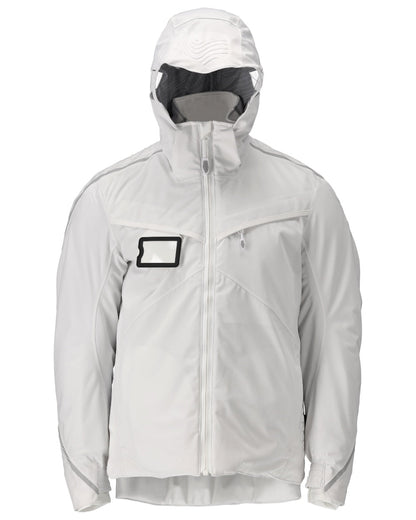 White Coloured Mascot Workwear Mens Customized Ultimate Stretch Winter Jacket on white background 