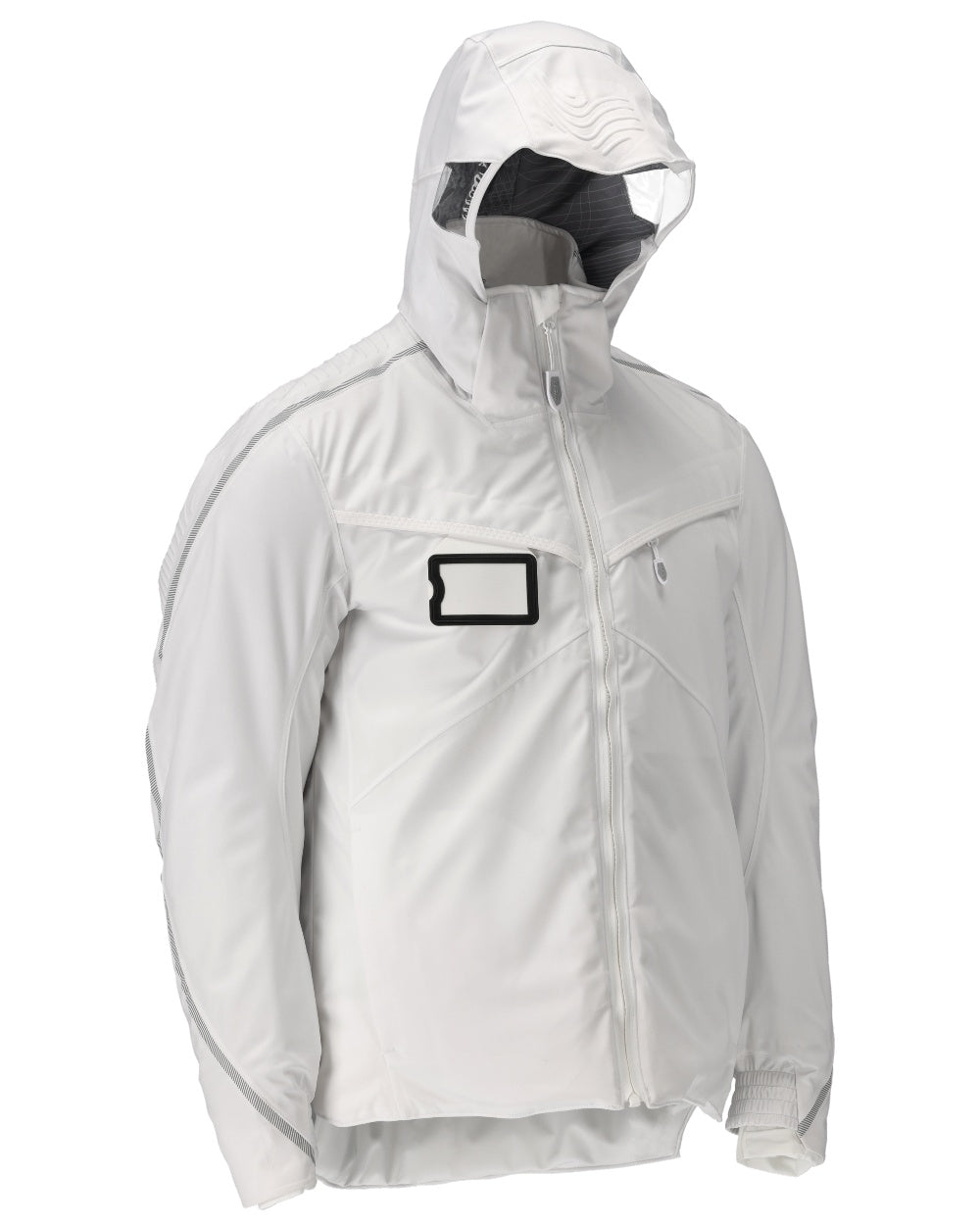 White Coloured Mascot Workwear Mens Customized Ultimate Stretch Winter Jacket on white background 