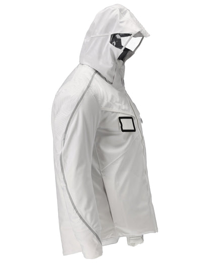 White Coloured Mascot Workwear Mens Customized Ultimate Stretch Winter Jacket on white background 