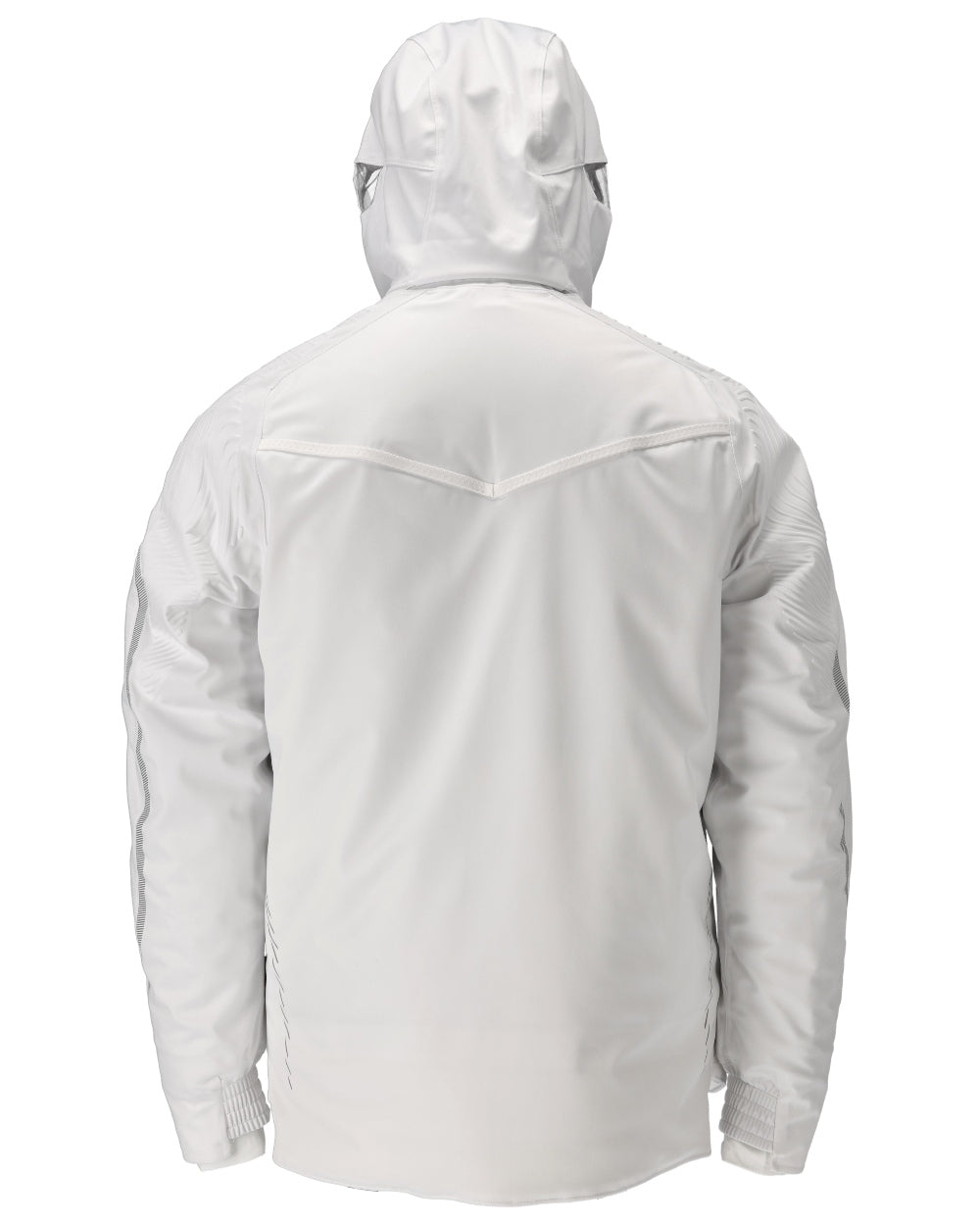 White Coloured Mascot Workwear Mens Customized Ultimate Stretch Winter Jacket on white background 