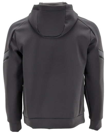 Stone Grey Coloured Mascot Workwear Mens Customized Water Repellent Fleece Hoodie on white background 