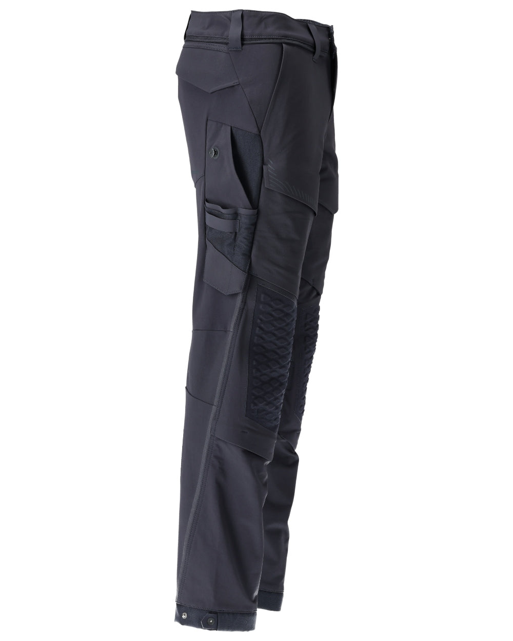 Dark Navy Coloured Mascot Workwear Mens Customized Water Repellent Trousers on white background 