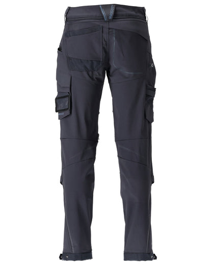 Dark Navy Coloured Mascot Workwear Mens Customized Water Repellent Trousers on white background 