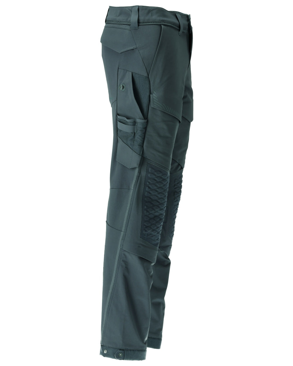Forest Green Coloured Mascot Workwear Mens Customized Water Repellent Trousers on white background 