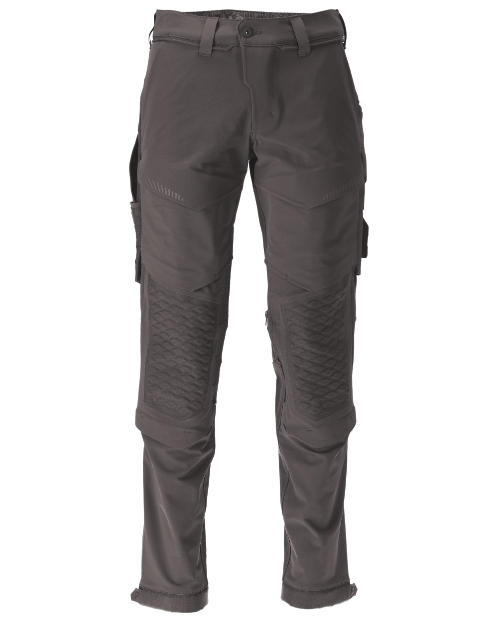 Stone Grey Coloured Mascot Workwear Mens Customized Water Repellent Trousers on white background 